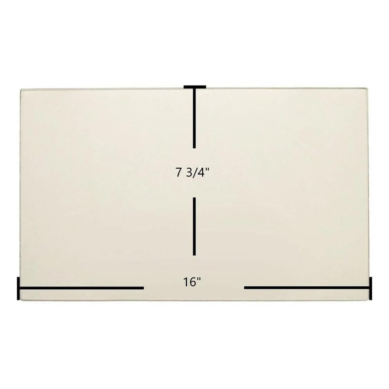Total Hearth Treemont Ceramic Glass Panel – 16" x 7