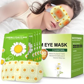 BeMyLady Steam Eye Mask Warming Eye Mask Self Heating Eye Mask Chamomile Sleep Mask Heated Eye Mask Sleep Gift Set for Fatigue|Migraine|Dry Eye|Night Shift| Men|Women-30pcs