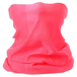 HARFINGTON Summer Cooling Neck Gaiter Sun Protection Face Mask Fishing Neck Gaiter Sunscreen Breathable Bandana for Men Women, Bright Pink