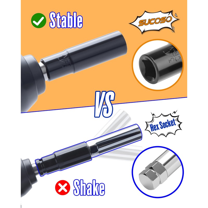 7 Spline Lug Nut Key, 1/2" Drive Impact Socket Fit