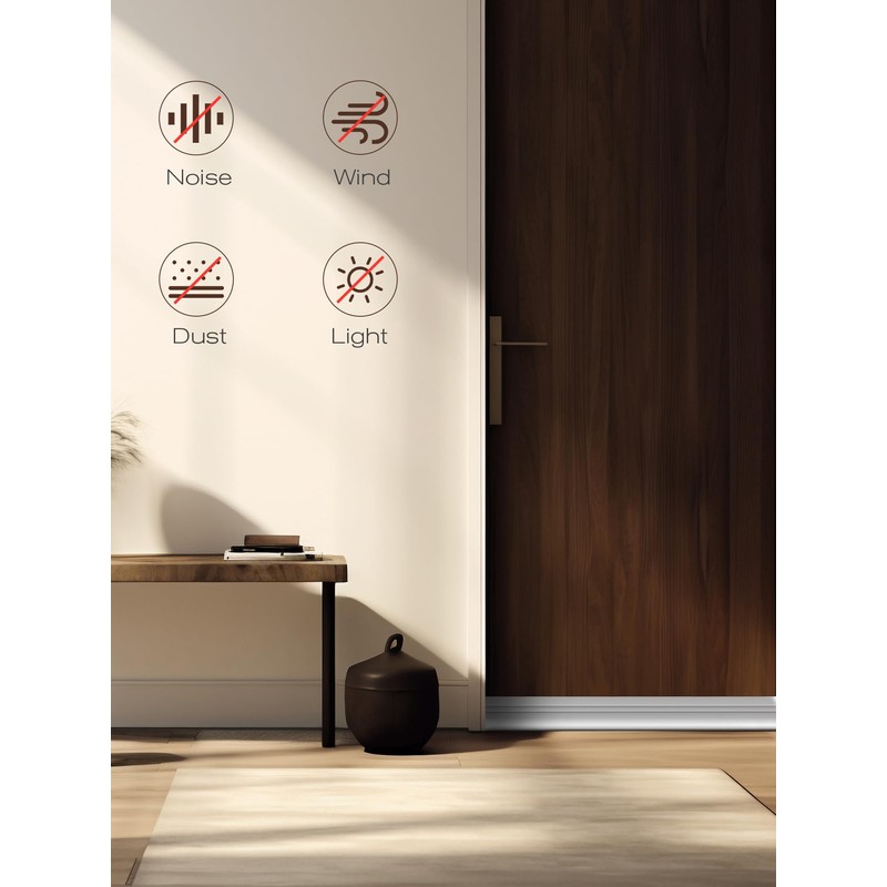 SUNMON Silicone Door Draft Stopper, 39in Upgraded Door Slide-On Under