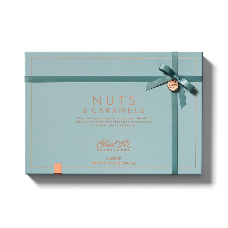 Ethel M Chocolates Premium Nuts & Caramels Collection Chocolate Gift