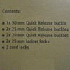 MIL-TEC REPLACEMENT BUCKLE ACCESSORY SET VARIOUS SIZES MOLLE VEST BELT