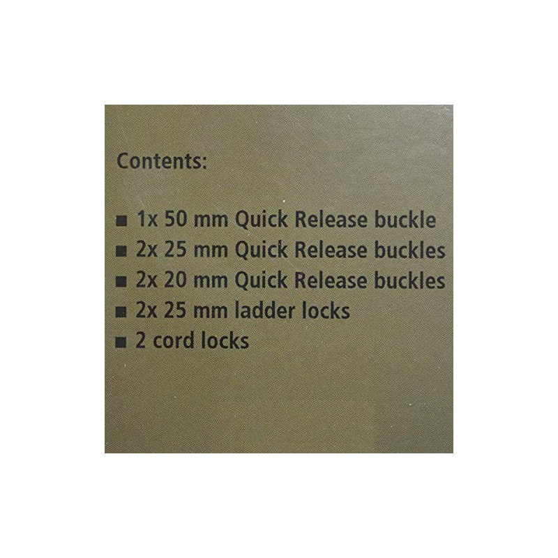 MIL-TEC REPLACEMENT BUCKLE ACCESSORY SET VARIOUS SIZES MOLLE VEST BELT