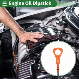 X AUTOHAUX Oil Dipstick Oil Level Dip Stick No.266112A300 for Hyundai Accent for Kia Soul Rio for Dodge Attitude 09-14-Precisely Engineered Fluid Level Gauge Orange