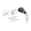 CRL Black Chrome Keyed Alike Sliding Door Lock - 0911BCKA