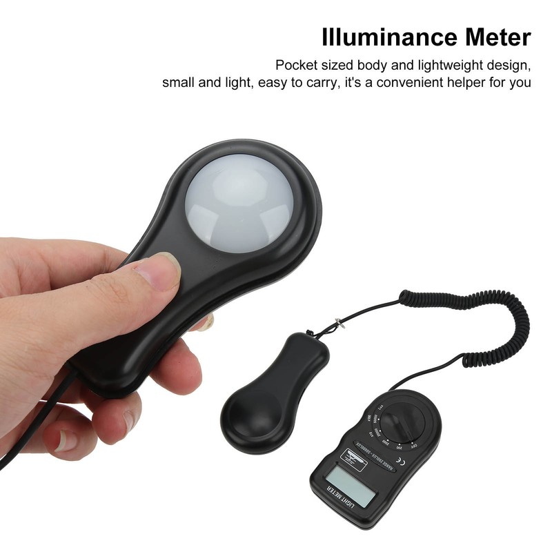 DT‑1300 Light Meter Digital Illuminance Meter with LCD Screen Portable
