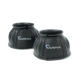 Shires ARMA Touch and Close Over-Reach Boots: Black: Small
