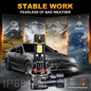 GLOWBRI HIR2/9012 Light Bulbs,6500K Cool White Hi/Lo Beam Fog Light