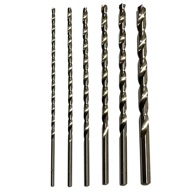 JVJ 9-Piece HSS Cobalt Drill Bit for Drilling 200 mm