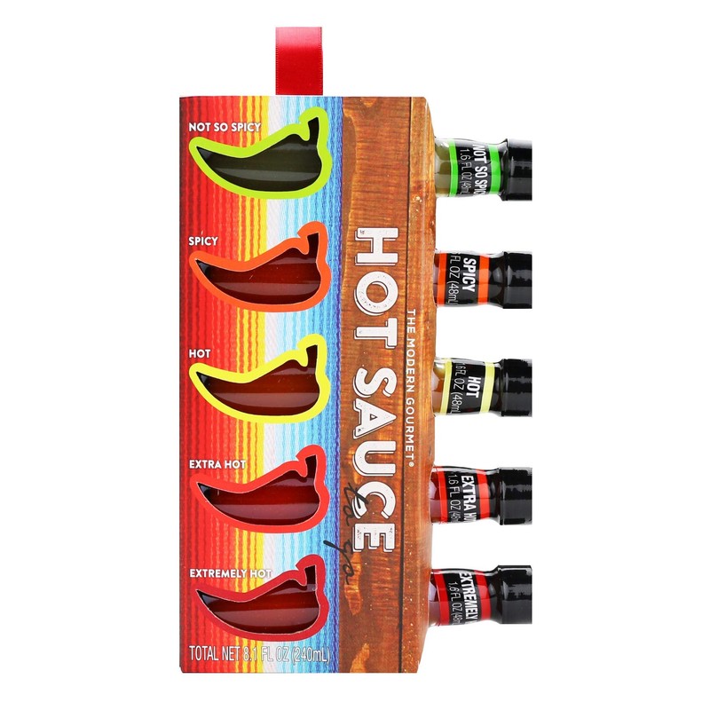 Thoughtfully Gifts, Hot Sauces To Go, Home Edition, Set of