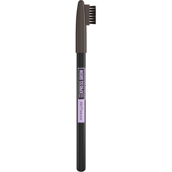 Maybelline New York 2 in 1 Eyebrow Pencil with Sharpenable Tip and Soft Brush Express Brow #05 Deep Brown