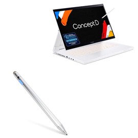 BoxWave Stylus Pen Compatible with Acer ConceptD 7 Ezel (CC715-71) - AccuPoint Active Stylus, Electronic Stylus with Ultra Fine Tip - Metallic Silver
