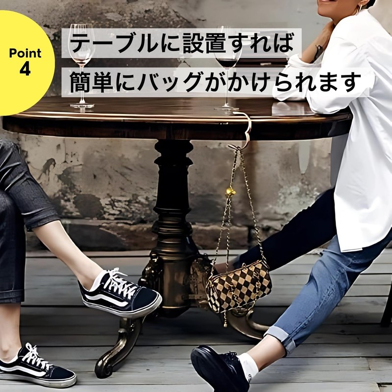 NYANDELMO Bag Hanger, Table Hanger, Table Hook, Desk, Bag Hanger,