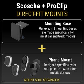 Scosche PC854490 ProClip Center Dash Mount Compatible with 2010-2023 Toyota 4Runner Trucks (Mounting Base Only)