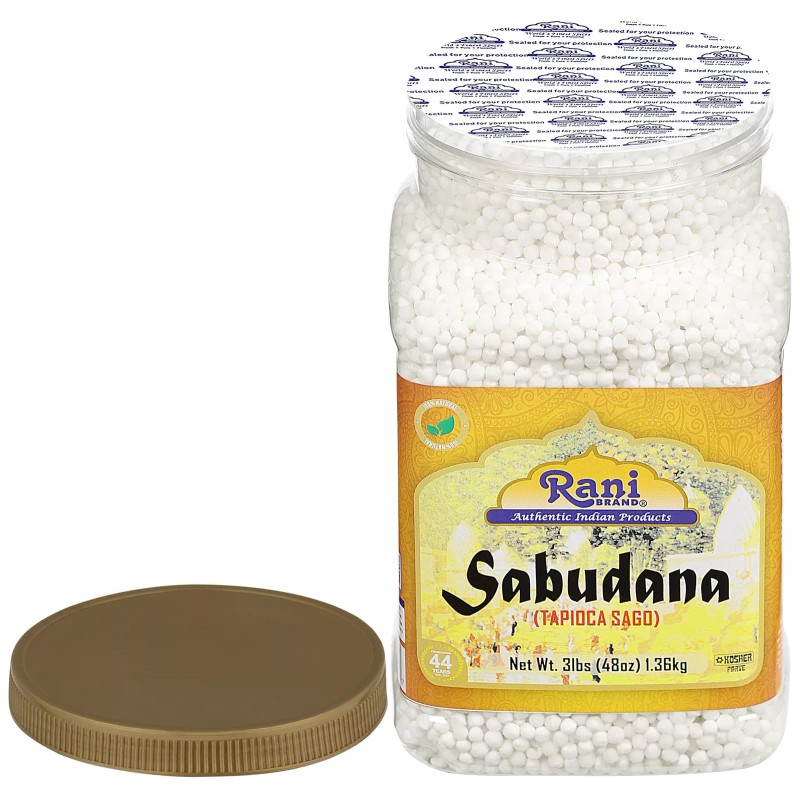 Rani Sabudana (Tapioca / Sago) Pearls 48oz (3lbs) 1.36kg Bulk