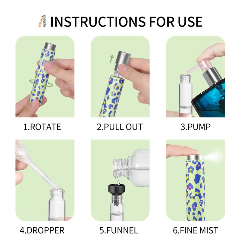 Lil Ray 8ML Refillable Perfume Atomizer Spray Bottle for Travel