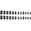 SINHOT Square Press on Nails Medium Fake Nails Glossy Glue