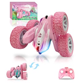 Remote Control Cars,Pink Rc Car for Girls with Unicorn Pattern,4WD 2.4Ghz RC Stunt Car:360° Flips/180° Rotation/Lights,Girls Toys Age 3,4,5,6,7,8,9,Unicorn Gifts for Girls,Girls Toys Birthday Presents