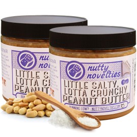 Nutty Novelties Classic Crunchy Peanut Butter - High Protein, Low Sugar Healthy Peanut Butter - Cholesterol-Free, All-Natural Peanut Butter - Vegan Peanut Butter - 30 Ounces