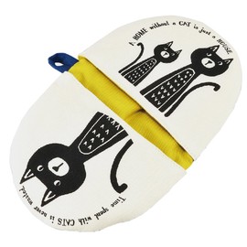 Jijinsha 40916-3 Mitten Trivet Yellow Sugar Land Charpy Cat