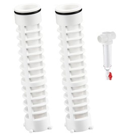 1-1/2" 100 Mesh Spin Down Filter Screen Replacement Rusco Vu Flow Sediment Filters, Well Pump Spindown Irrigation Filter, Sprinkler Water Filter 8" Long - 2 Pack