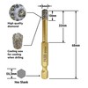 NBB Diamond Brazed Drill Bits with Hex Shank E6.3 mm,