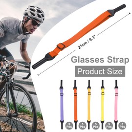 sourcing map 25pcs Glasses Strap No Tail Sunglasses Strap Holders Around Neck Adjustable Spandex Sunglasses Straps Cords Eyewear String Lanyard Retainer for Men Women Children, Multicolor