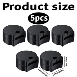 Pack of 5 Thumb Pads for Clarinet, Rubber Clarinet Thumb Protection, Clarinet Accessories, Clarinet Rubber Thumb, Musical Instruments Protection Accessories, Rubber Thumb Pads for Clarinets, Black