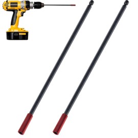 KOOLEVER 2PCS 300mm Magnetic Drill Bit Extension Holder 1/4" Hex Shank Screwdriver Extension Bar Quick-Change, Magnetic Bit Holder for Screws Nuts Drill Impact Driver