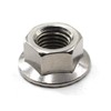 M4 Flange Nut Hex Lock Nuts,304 Stainless Steel (Pack of