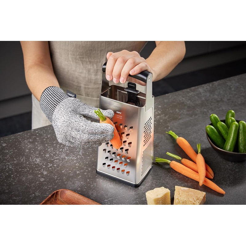 V-Cut Square Grater with Adjustable Slicer