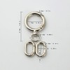 FUSSED Keychain, Carabiner, Stylish, Keychain, Frosted Surface, Lost Prevention, Easy