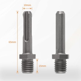 CPROSP M14 Adaptor for Diamond Tile Drill Bit Adaptor M14 to SDS Plus Triangle Shank Set of 2