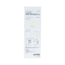Sunstar Stationery S2642875 Mizutama Notebook, Ring Notebook, A5, Yellow