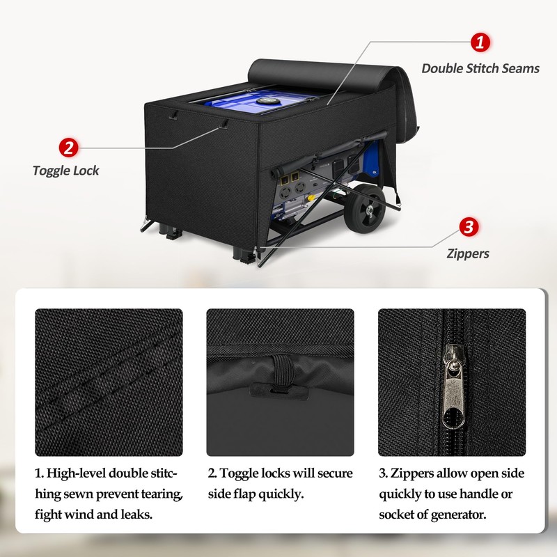Porch Shield Generator Covers Running - Heavy Duty Waterproof Generator