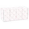 Aslsiy Cute Coquette Pink Bow Pen Holder White 4 Compartments