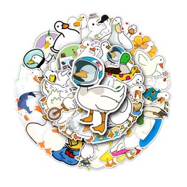 50 Sheets Duck Stickers, Duck Stickers, Waterproof Duck Stickers, Cute Duck Stickers, Vinyl Duck Stickers, Funny Duck Stickers, Funny Duck Stickers, for Scrapbooking, Skateboard, Car, Luggage