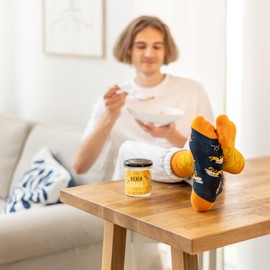 soxo Honey Socks Women's Gifts For Men Socks Gift For Women 2 Sizes, honey mens