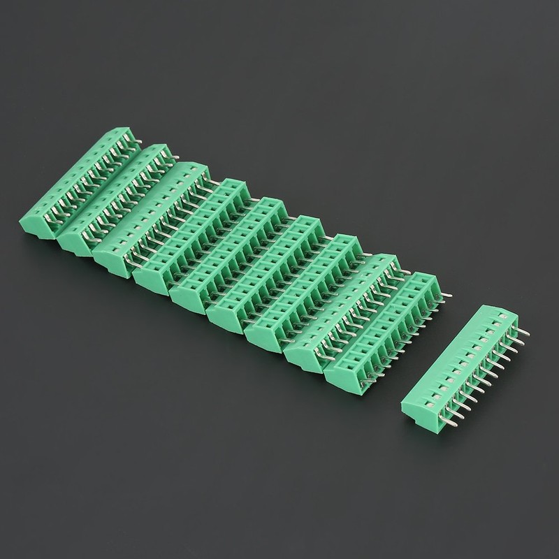 10pcs/Set 12 Pin 2.54mm Pitch PCB Screw Terminal Block Connector