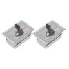 2Pcs Key Switch Box Stainless Steel Universal with Keys Accessory