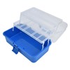 Plastic Storage Box Portable 3 Layer Folding Handheld Tool Organizer