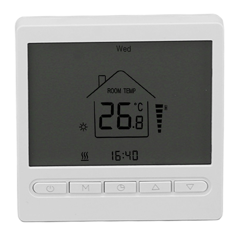 Digital Thermostat Display ABS Accurate Temperature Control Electric Thermostat AC220V