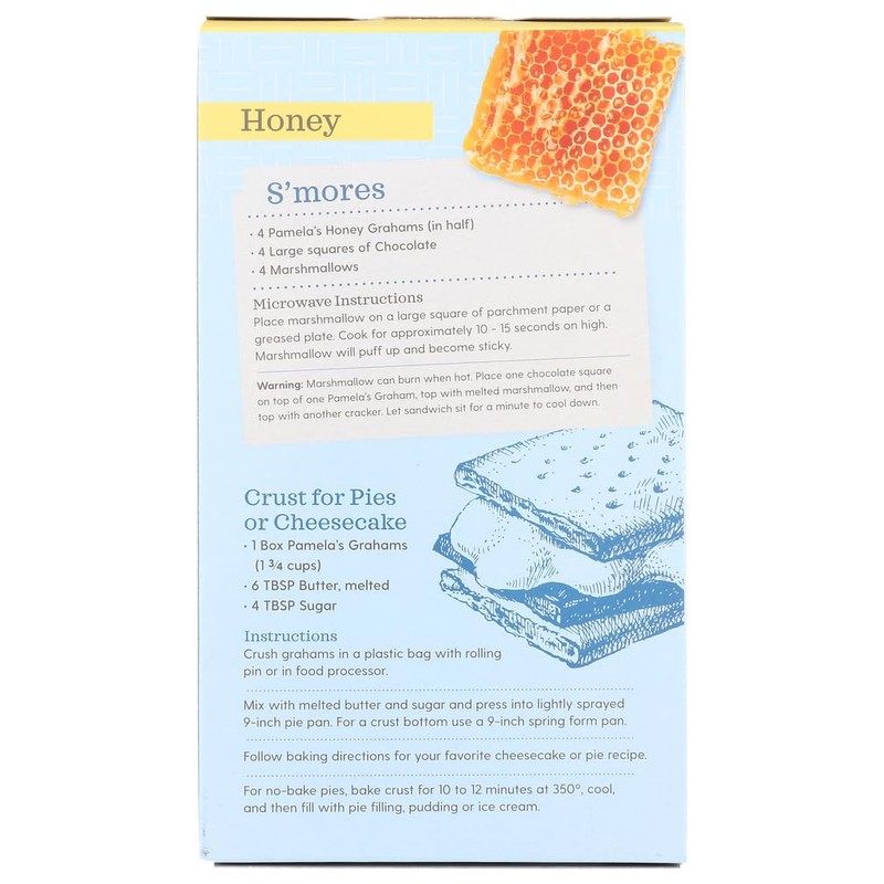 Pamela's Products - Graham Crackers Honey - 7.5 Ounce (Pack