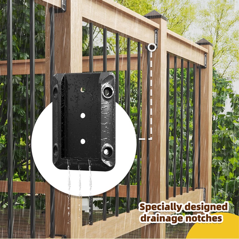 40 Pcs Deck Railing Bracket Connectors for 2"×4" (Actually 1.5"x3.5")