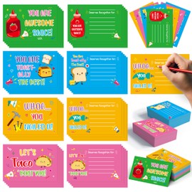 ANGOLIO Shout Out Cards for Students Back to School Gift, 120Pcs Punny Praise Appreciation Reward Cards for Employee Recognition 4 Styles Double-Sided Note Postcards for Classroom Office Teacher Staff