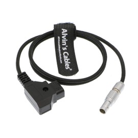 Alvin's Cables Flexible D-TAP to 2 Pin Male Power Cable for Teradek ARRI 45CM