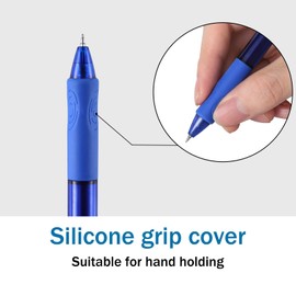 Yuimion 16 Pcs Red Pens, Gel Ink Pens 0.5mm Point Retractable Rollerball Pens for Smooth Writing (Black&Red&Blue Ink) for Women Men Journaling School and Office Supplies Use