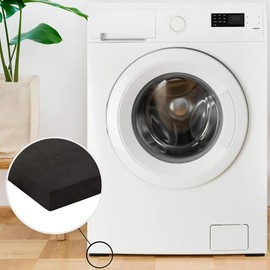 Stockroom Plus High Density Eva Foam Blocks for Washer & Dryer - Noise-Reducing Foam Block - Washing Machine Stabilizer - Non-Marking Spacers - 4 x 4 in, 0.8 in Thick, Pack of 6, Black