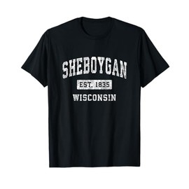 Sheboygan Wisconsin WI Vintage Established Sports Design T-Shirt